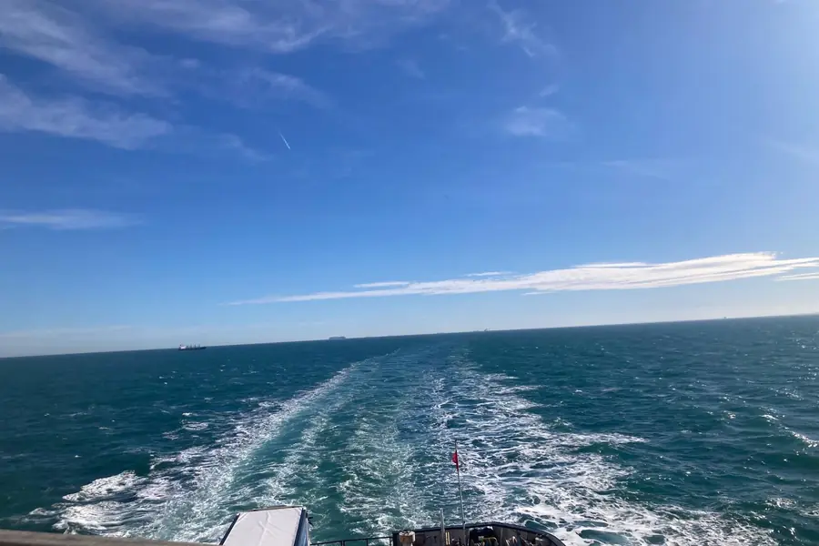 Frachtschiff auf dem Ärmelkanal